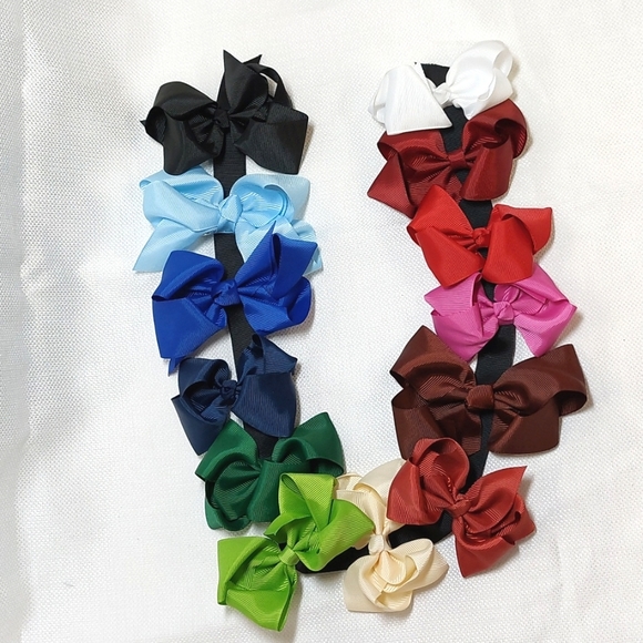 Other - Hair Bows•Grosgrain Ribbon•Baker's Dozen Set (13)